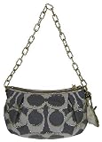 Coach Poppy Signature C Clipped Lurex Small Handbag Demi Bag ~ Asphalt Style 15896