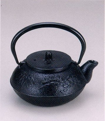 南部鉄器　急須　松竹梅