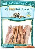 5-6 inch All Natural Junior Bully Sticks (30 Pack) Bladder Sticks Made From the Highest Quality, Free Range, Grass Fed Beef - Hand Inspected & USDA/FDA Approved