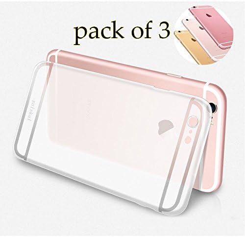 Jodin iPhone 6 / 6s plus case Matte face 5.5" 0.3mm Ultra Thin For Apple pack of 3 ( White Gold Pink )