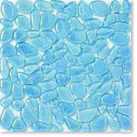 Pebble Stone Tile Glass Pebble 12 x 12 Mesh