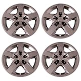 Set of 4 Chrome 17 Inch Aftermarket Replacement Hubcaps with Bolt On Retention System - Part Number