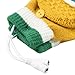 Dealpeak Cold Weather Winter Wool Knit Gloves USB Heated Warmer Gloves for Women Men Best Winter Gift Choice (GS52)