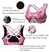 Vilania Women Sports Bra Printed Padded Yoga Bra Wireless For Workout Fitness