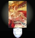 Lydia in the Loge by Cassatt Decorative Night Light