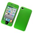 Apple iPhone 4 & 4S Rubberized Snap-On Protector Hard Case, Apple Green