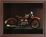 1940 Harley Davidson Motorcycle Picture Framed Art Print