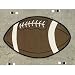 Football Shaped Rug