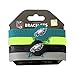 Amico International unisex NFL Team Logo Silicone Rubber Wrist Band Set of 4 sports fan bracelets, Team Colors, One Size US