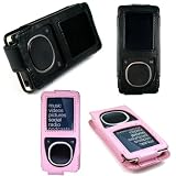 PCMICROSTORE Brand Microsoft Zune 4gb 8gb Premium Leather Case with Rotating Belt Clip