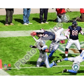 Jay Cutler Bears Diving TD 8x10 Photo
