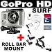 GoPro HD Surf HERO High-Definition Waterproof Digital Camera + Gopro 1.4 Inch - 2.5 Inch Roll Bar Mount + SD 8GB Memory Card