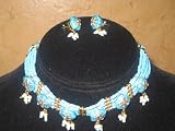 51Y32X5ixRL. SL160  Womens Jewelry Lakh Bead Necklace Set and Earrings In Multi Beads 3pc Set Free Shipping