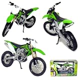 Kawasaki KX 450F Motorcycle 1:12 Scale (Green/White)