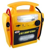 Compact 3-in-1 Emergency Jump Starter & Power Station - Recharge in Vehicle or At Home