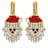 RedandWhiteCrystalSantaClausEarringsbyMargotTownsend