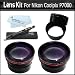 Lens Bundle Kit For Nikon Coolpix P7000 P7100 Digital Camera Includes Necessary Adapter Tube + 2x HD Telephoto Lens + .45x Professional HD Wide Angle Lens With Macro + Lens Pen Cleaning Kit + MicroFiber Cloth