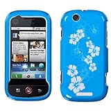 Plain Hibiscus/Blue Phone Protector Cover for MOTOROLA MB200 (CLIQ)