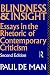 Blindness and Insight: Essays in the Rhetoric of Contemporary Criticism