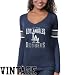 MLB '47 Brand L.A. Dodgers Ladies Homerun Long Sleeve Premium T-Shirt - Royal Blue