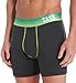 Saxx Mens Fiesta Lifestyle Boxers Underwear Large Heather/Zest