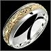 Orazio - Stunning Two Tone Comfort Fit Wedding Band for Him & Her! Custom Made! Choose your Size.