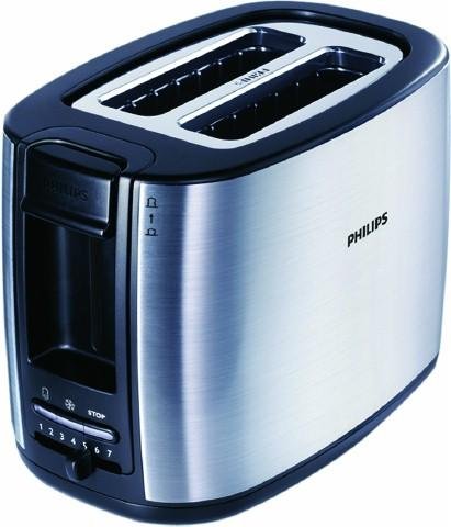 Philips Philips 2 slice toaster silver 850W 7