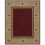 Vallencierre Burgundy Contemporary Rug Size: 5'6