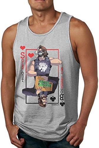IWANNA Men's Seth Rollins Tank Top Vest Sleeveless Ash