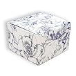 Blue Toile - One Piece Gift Boxes (3" x 3" x 2")