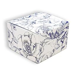 Blue Toile - One Piece Gift Boxes (3" x 3" x 2")