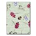 "Get Well" with sweet pea and pansy collage - 5" x 7" Vellum Overlay Greeting Card