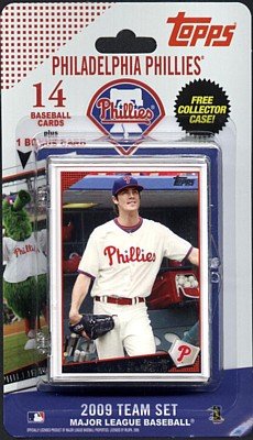 Topps MLB Baseball Cards 2009 Philadelphia Phillies 14 Card Team Set (Includes Phillie Phanatic Card)