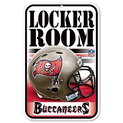 NFL Tampa Bay Buccaneers 11-by-17-Inch Locker Room Sign