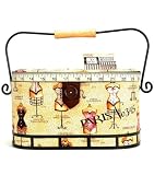 Oval Sewing Basket Large 12''X 6-3/8''X 8-1/4''