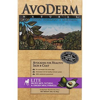 AvoDerm Natural Brown Rice & Chicken Meal Formula Adult Weight Control Dog Food - 28 Pounds