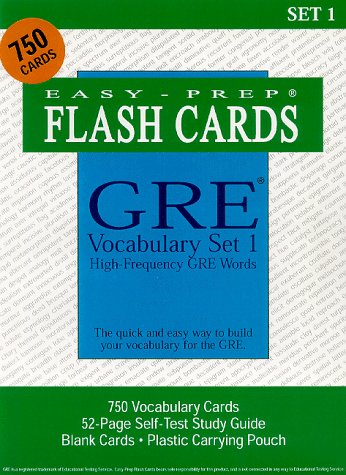 GRE Vocabulary Set 1: Study Guide