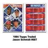 1994 Topps Traded Jason Schmidt Rookie Card