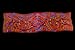 Silk Shawl Huichol Chaquira in Yellow with Velvet