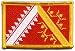 Écusson brodé Flag Patch France Alsace - 8 x 6 cm