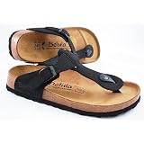 Betula Licensed by Birkenstock Black Nubuk Thong Sandal Size: 39