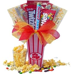Art of Appreciation Gift Baskets Concession Stand Popcorn & Candy Gift Set