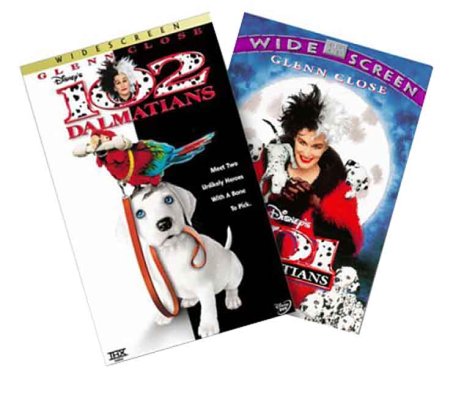  101 & 102 Dalmatians (Double Pack) [DVD] cd cover