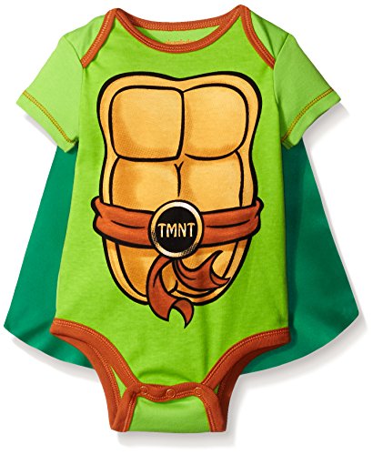 Teenage Mutant Ninja Turtles Baby Bodysuit with Cape, Green, 6-9 Months