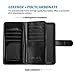 ULAK Note 3 Case, Galaxy Note 3 Case - Multi Card Slots Series PU Leather Magnetic Wallet Case Cover for Samsung Galaxy Note 3 III N9000 (Black)