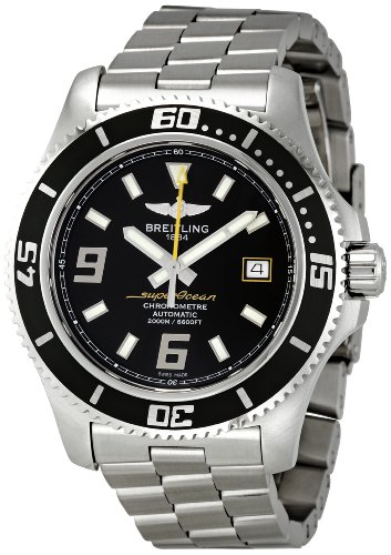 Breitling Heren A1739102/BA78 Superocean Black Dial Watch