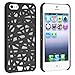 Leegoal Snap-on Case Compatible with Apple iPhone 5, Black Bird Nest Rear