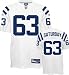 Jeff Saturday Jersey: Reebok Authentic White #63 Indianapolis Colts Jersey
