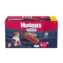 Hot Sale Huggies Little Movers Jean Diapers, Size 3, 72 Count