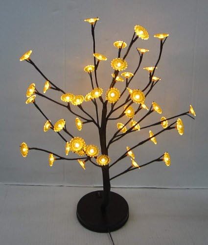 48-pieces Warm LED Lights Sunflower Blossom Tree (19.5 Inch) (19.9)
